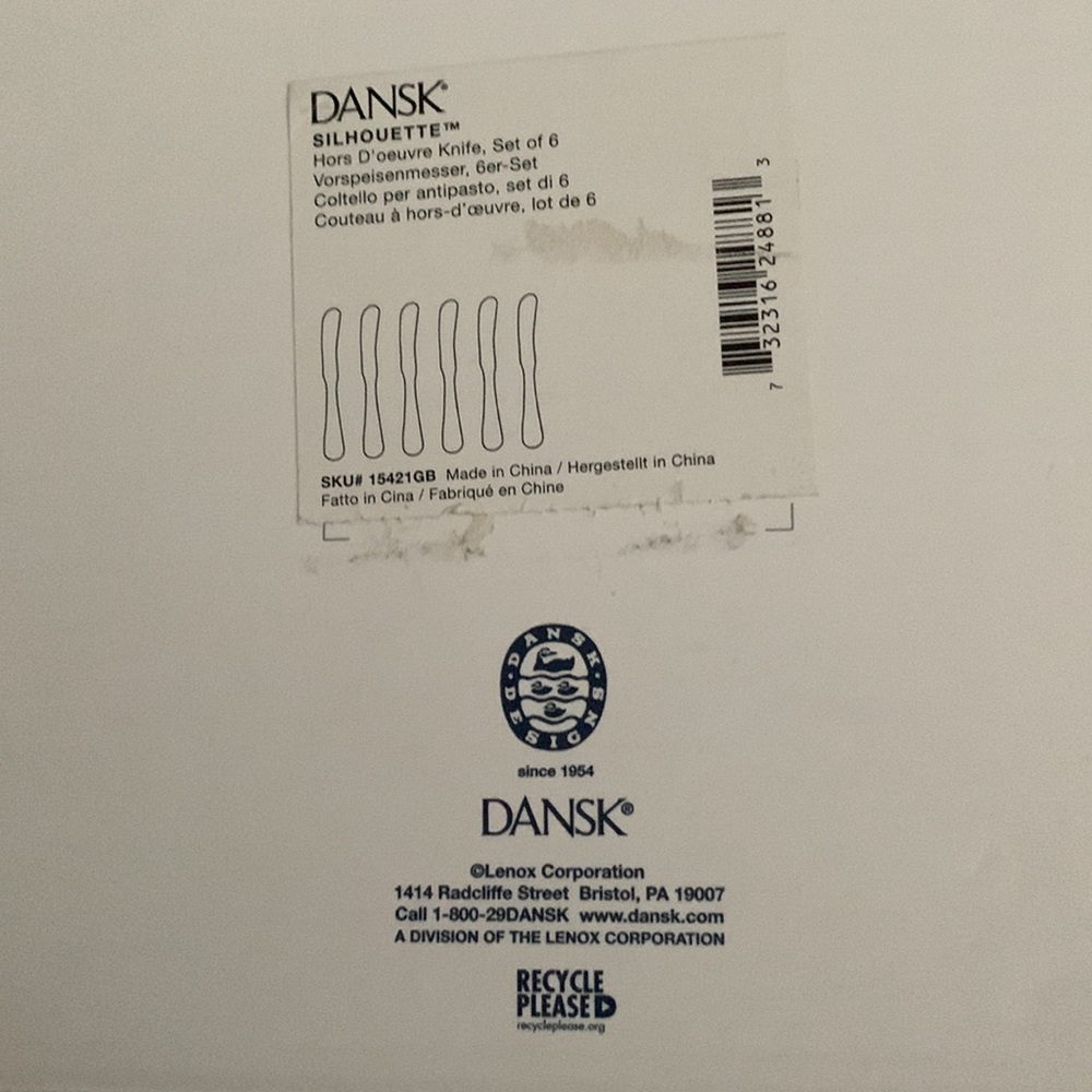 Dansk silhouette Hors D’oeuvre Knife set of 6 - Picture 7 of 8